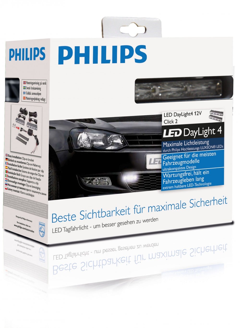 feux de jour daylight 4 led philips